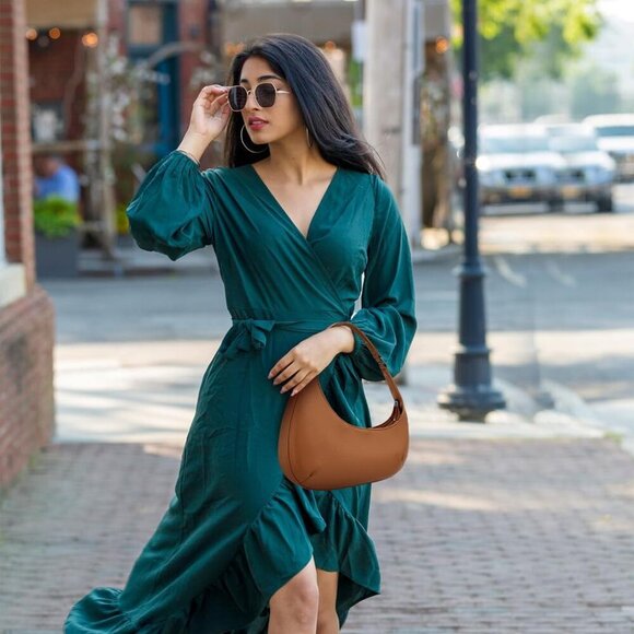 Small Shoulder Bag for Women - Lightweight Vegan Leather Evening Purse, Trendy D - Picture 2 of 7